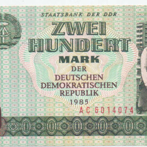 Billete Alemania (Democratica) 200 Mark 1985 #32 S/C