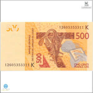 Billete Estados de Africa del Oeste - Senegal 500 Francos 2012 #719 S/C